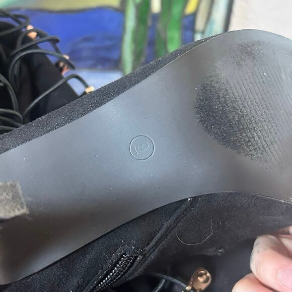 charming Charlie black lace up thigh high boots - Picture 4 of 5